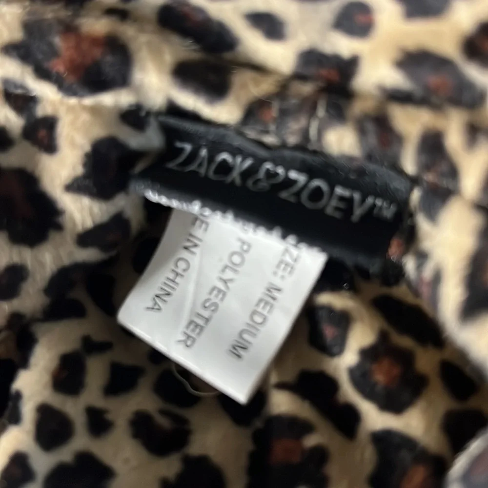 Leopard Print Dog Coat